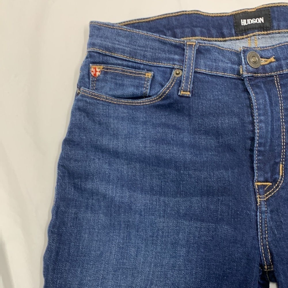 Women Hudson Dark Blue Natalie Super Skinny Jeans Size 28 - Picture 3 of 11